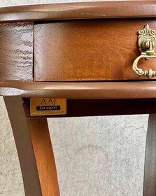 تصویر میز تلفن تک کشو گرد AAJ-TAG : KAR