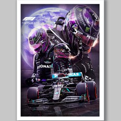 تصویر تابلو فرمول یک لوییس همیلتون 