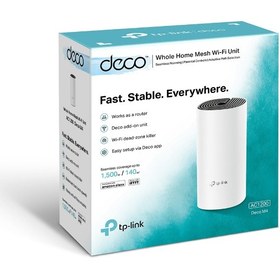 تصویر روتر مش وای فای تی پی لینک مدل Deco M4 V1 Tp Link Deco M4 V1 AC1200 Mesh WIFI System Router