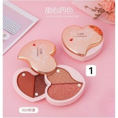 تصویر پالت سایه قلبی مای لاو دو طبقه CDE Eyeshadow My Love سایه چشم