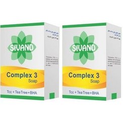 تصویر صابون ضد جوش سیوند مدل Complex3 وزن 90 گرم مجموعه 2 عددی 