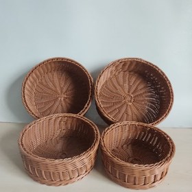 تصویر سبد سبزی و نان حصیری - نظم و زیبایی در آشپزخانه شما! 