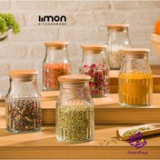 تصویر چوبي‎ درب‎ ليتر‎ ميلي ‎230‎‎ اي‎ شيشه‎ ادويه کد 226459 لیمون 