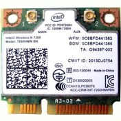 تصویر کارت وایرلس لپ تاپ Intel Dual Band Wireless-N 7260 Mini PCI 