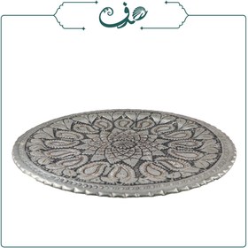 تصویر سینی مسی قلم زنی 