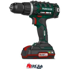 تصویر دریل شارژی پارک ساید مدل PABS 20-Li G8 Parkside Parkside® 20 V cordless drill PABS 20-Li G8 cordless screwdriver with battery and charger