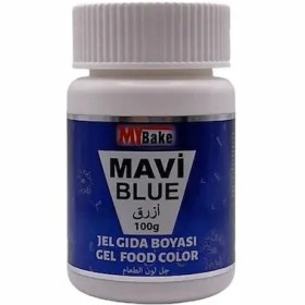 تصویر رنگ ژله ای آبی تیره my bake 