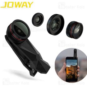 تصویر لنز کلیپسی دوربین موبایل جووی Joway PZJT01 3 in 1 Superior Lens 