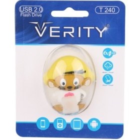 تصویر فلش عروسکی 64 گیگ وریتی Verity T240 Verity T240 USB2.0 Flash Memory