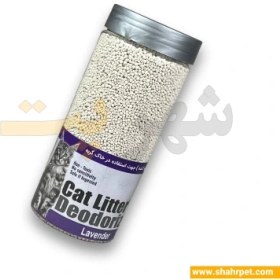 تصویر خوشبو کننده خاک گربه گرانولی شهرپت رایحه لوندر Shahrpet Cat Litter Deodorizer Lavender