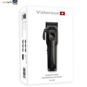 تصویر ماشین اصلاح والوروس مدل VL-102 با تیغه تیتانیوم و برش خطی 