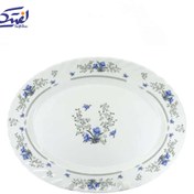 تصویر دیس بیضی کوچک پارس اپال کد 120 طرح رمانتیک 