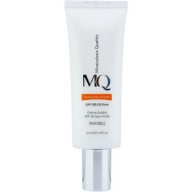 تصویر کرم ضد آفتاب ام کیو فاقد چربی SPF50 بی رنگ 55 میل MQ SunScreen Cream oil free SPF50 Invisible 55ml