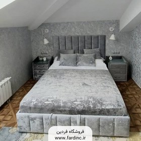 تصویر تخت خواب دو نفره (عرض 160) مدل پنتی - رنگبندی 25 عددی 