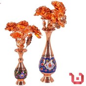 تصویر شاخه گل رز مسی کد zh198-1 