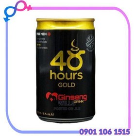 تصویر نوشیدنی انرژی زا جنسینگ 48 ساعته طلایی 100 میل Ginseng 48 Hours Gold Drink 