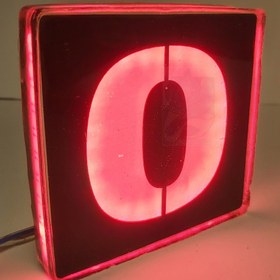 تصویر سنگ نورانی مربع ضدآب شماره 0 سایز 10 سانت تک رنگ 12 ولت مدل PL100 