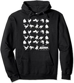 تصویر DC Comics Batman Silhouette Action Poses Pullover Hoodie 