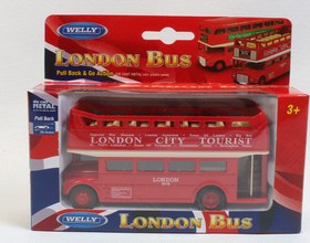 تصویر اتوبوس دو طبقه ویلی مدل LONDON Double-decker bus WELLY LONDON