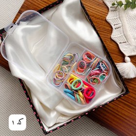 تصویر کش و‌ گیره مو رنگی و پیکسلی 