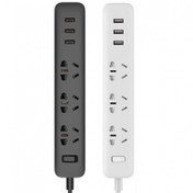 تصویر چند راهی سه سوکت و سه یو اس بی شیائومی Xiaomi Mi Power Strip Europlug XMCXB01QMN 