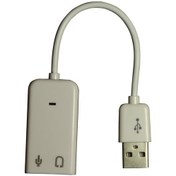 تصویر کابل تبدیل USB به جک 3.5 میلی متری مدل 101 