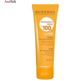 تصویر لوسیون ضد آفتاب SPF100 بیودرما مدل Photoderm Max Fluid Bioderma Photoderm Max Fluid Sunscreen Lotion