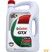 تصویر روغن موتور خودرو کاسترول مدل GTX ظرفیت 4 لیتر Castrol GTX Engine Oil 4L