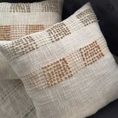 تصویر کوسن پارچه کنفی هندی 