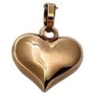 تصویر پلاک طلا طرح قلب 