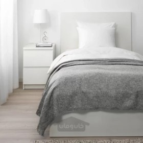 تصویر پتو خاکستری 130x170 سانتی متری ایکیا مدل IKEA INGRUN تحویل 29 روزه IKEA INGRUN throw grey 130x170 cm