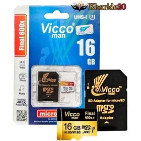 تصویر رم میکرو 16 گیگ Vicco Man 600X 16G Vicco Man 600X 16G