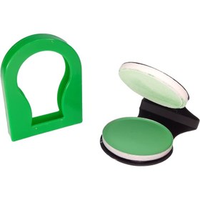 تصویر گچ مو سکه ای سبز 