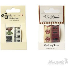 تصویر چسب واشی طرح متر 