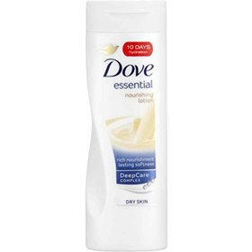 تصویر لوسیون تقویت کننده بدن هلندی داو Dove Essential مناسب پوست خشک 250 میل 