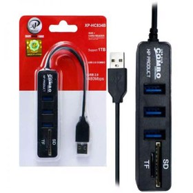 تصویر هاب usb xp مدل hc834 hub usb xp port hc834