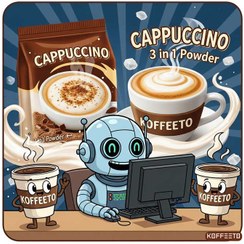 تصویر پودر کاپوچینو ۳ در ۱ 