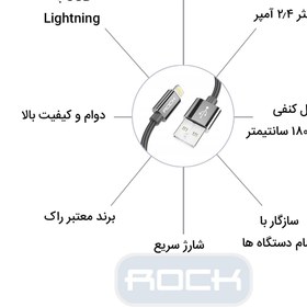 تصویر RCB0432 ا RCB0432 Metal Lightning Charge &amp; Sync Round Cable 1.8M RCB0432 Metal Lightning Charge &amp; Sync Round Cable 1.8M