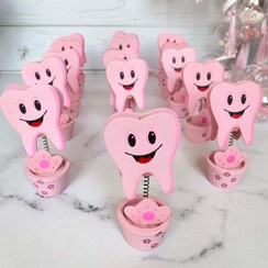 تصویر پایه عکس "دندانی" گیره عکس کودک، مناسب جشن دندونی دخترانه