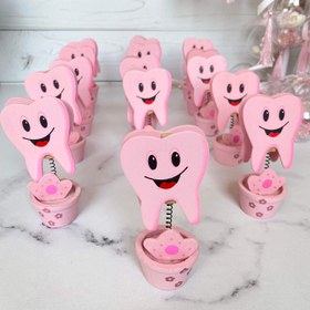 تصویر پایه عکس "دندانی" گیره عکس کودک، مناسب جشن دندونی دخترانه