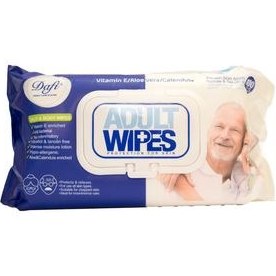 تصویر دستمال مرطوب دافی مدل Adult Wipes بسته 100 عددی ا Dafi Adult Wipes 100pcs دستمال کاغذی