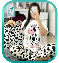 تصویر ست 3 تکه لباس زنانه طرح گاو مدل 001 