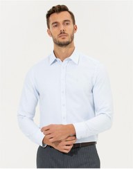 تصویر پیراهن مردانه آبی پیرکاردین | G021GL004.000.1523504 Pierre Cardin 