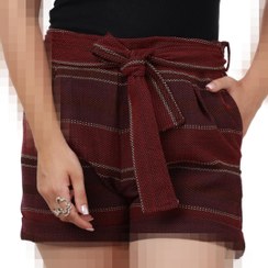 تصویر شورتک زرشکی زنانه MANGO 