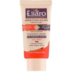 تصویر کرم ضد آفتاب رنگی الارو با SPF30 مناسب انواع پوست حجم 40 میلی لیتر Ellaro sunscreen