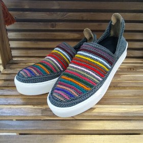 تصویر گیوه لژدار طرح رنگی 