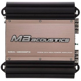 تصویر آمپلی فایر ۲ کانال ام بی آکوستیک مدل MBA-1200MPX 