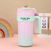 تصویر تراول ماگ دسته دار مدل Office Cup دماسنج دار Luxury Office Cup coffee travel Mug