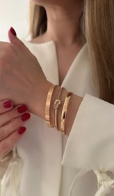 تصویر دستبند النگویی آینه ای 5mm 