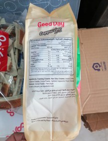 تصویر کاپوچینو بدون قند گوددی اصلی ۲۰ عدد ساشه Good day cappuccino